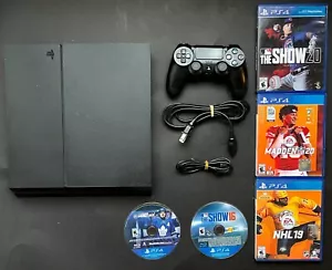Sony PlayStation 4 PS4 Black 500GB Console with Controller Cables 5 Games TESTED - Bild 1 von 12
