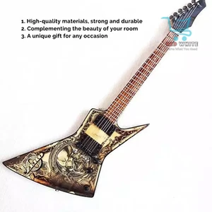 Guitarra en miniatura Dave Mustaine Zero Trust-Megadeth Rock modelo coleccionable - Imagen 1 de 3
