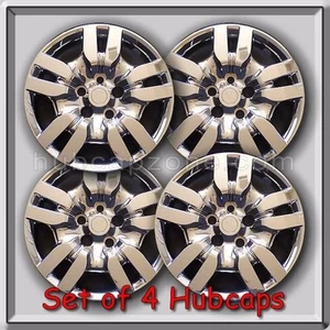 16" Chrome Bolt On Nissan Altima hubcaps Fits 2010-2011, Altima Wheel Covers - Picture 1 of 2