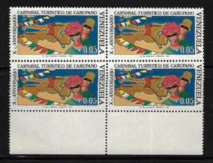 Venezuela: 1974; Scott 1060, set in block 4, MNH, carupano carnival city EBV1365 - Picture 1 of 2