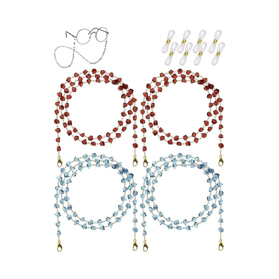 Eyeglass Chains for Sunglasses Straps Cord Holder & Lanyard Beaded Neck Chains Foto 1 de 1
