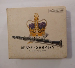 Benny Goodman 45 RPM 15-Record Set The Golden Age of Swing Limited Edition #252 - Imagen 1 de 14