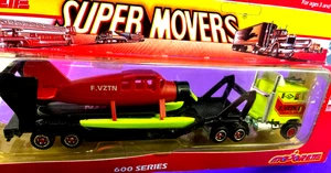 Majorette Super Movers Plane Transport 600 Series HTF #601 Airplane & Flatbed JT - Picture 1 of 4