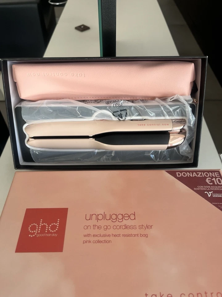 ghd Unplugged Styler - Piastra per capelli senza fili Edizione Limitata Pesca - Immagine 1 di 1