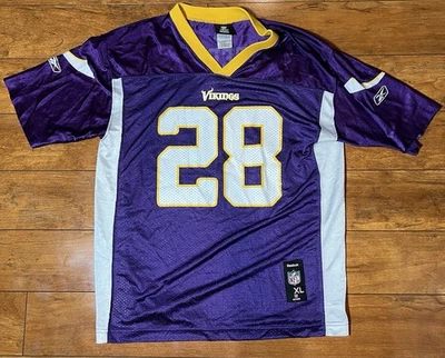 Camiseta Adrian Peterson Niños XL Reebok Equipo Ropa Vikingos NFL Fútbol Foto 1 de 4