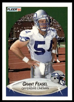 1990 Fleer #265 Grant Feasel Seattle Seahawks RC Football - Image 1 of 2
