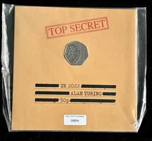 Paquete sellado de cincuenta peniques Alan Turing Change Checker 2022 brillante sin circular - Imagen 1 de 2