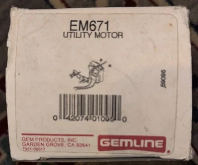 EM671 FAN MOTOR 120 VOLTS RPM 3000 SHAFT IS 1 1/4" Long JD3 - image 1 of 4