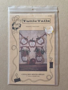 Tattle Tails #186 Cinna-Men manzanas especiadas 8" colgante y botín de manzana ENVÍO GRATUITO - Imagen 1 de 1