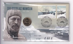 AUSTRALIAN PNC: 2012 $1 MAWSON 2020 ANTARCTIC FESTIVAL SILVER FOIL OV/PR #M2315 - Picture 1 of 3
