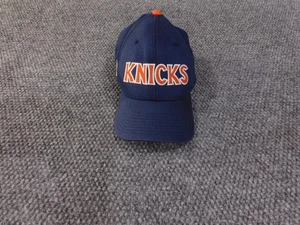 New York Knicks Hat Cap Fitted Mens Navy Orange NBA Basketball Flexfit Nike - Picture 1 of 11