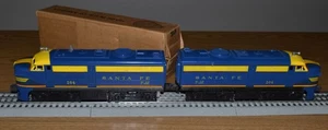 LIONEL  204 Santa Fe GE ALCO F2 AA DIESEL LOCOMOTIVE Original 204P Box - VIDEO - Picture 1 of 17