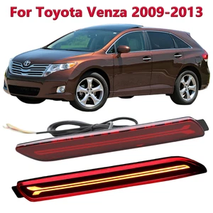 2 PCS Full LED Rear Bumper Reflector Lights Kit For Toyota Venza 2009-2013 - Picture 1 of 7