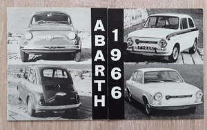 Fiat Abarth Brochure 1966 - 500  595  OT850 Saloon  OT1000 Coupe - Picture 1 of 3