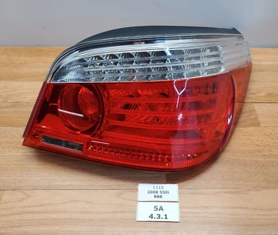 ✅ 08-10 OEM BMW E60 535 550 M5 седан задний правый со стороны пассажира внешний задний фонарь * - Изображение 1 из 4