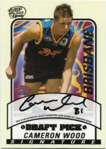 2005 Select Dynasty Draft Pick Signature (DS18) Cameron WOOD Brisbane 232/600 # - Picture 1 of 2