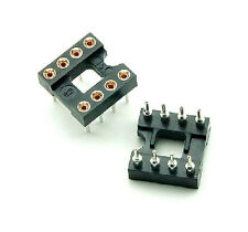 20pcs 8Pin DIP SIP Round IC Sockets Adaptor Solder Type gold plated machined 