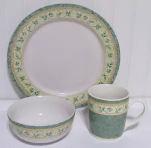 Pfaltzgraff French Quarter Stoneware Dinner Plate, Cereal Bowl and Mug Lot - Picture 1 of 5