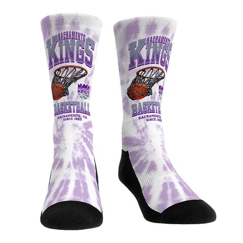 Unisex Rock Em Socks Sacramento Kings Vintage Hoop Crew Socks Cover