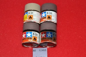 Tamiya Acrylic Paint Bronze Titanium Gold x4 Pots New Sealed X-33 X-31 10ml Pot - Picture 1 of 1