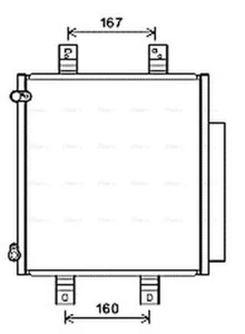 AVA Aircon Condenser DU5076D for Daihatsu Sirion (2005) 1.3 DVVT - Picture 1 of 3