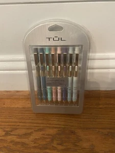 TUL Limited Edition Metallic Gel Pens Medium Point 0.8 mm Assorted Gold Block - Picture 1 of 3