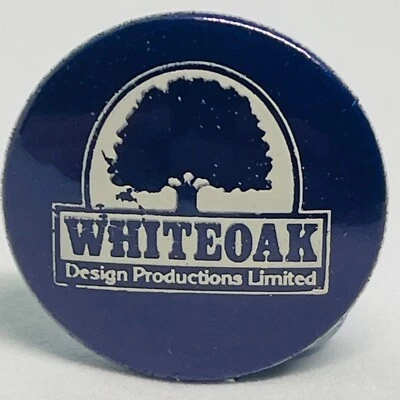 Whiteoak Design Production Limited Promotional Advertising Pin Button Badge - Image 1 of 2
