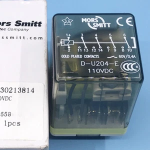 1PC MORS SMITT D-U204-E 110VDC Electromagnetic Relay 0.4A 60V 14Pins - Imagen 1 de 2