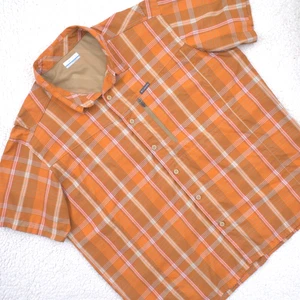 Camisa Columbia Para Hombre Manga Corta Ventilada Nylon Abotonada Otoño Naranja Talla XL - Imagen 1 de 5