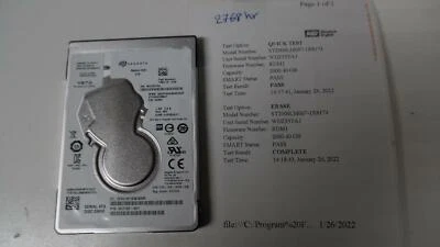 OEM Seagate 2.5" 2TB 5400RPM SATA HDD - ST2000LM007 - Tested - Image 1 of 4