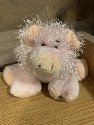 GANZ WEBKINZ - PINK FUZZY PIG PLUSH HM002 stuffed animal toy - No code - Image 1 of 4