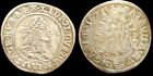 1671 KB HUNGARY KING Leopold I MADONNA JESUS 6 Krajcar Antique Silver Coin