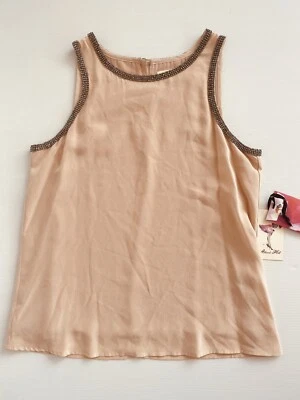 ALANNAH HILL Lets be Friends Camisole Size10 Blush Blouse Silk New Lined RRP$169 - image 1 of 4