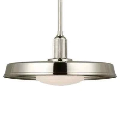 Новый визуальный комфорт RUHLMANN Ralph Lauren полированный серебряный никель 18» люстра - Изображение 1 из 4