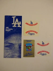 1992 Los Angeles Dodgers Season Schedule, Pocket Schedule and Sticker x2 - Picture 1 of 3