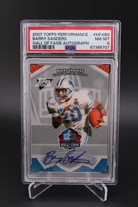 2007 Topps Performance 01/20 BARRY SANDERS Hall Of Fame Autographs Auto PSA 8 - Picture 1 of 2
