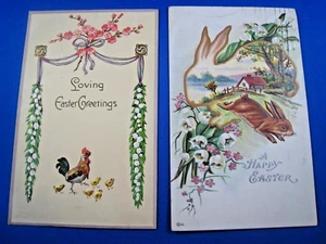 VINTAGE POSTCARDS - UNITED STATES 1908-15 - EASTER GREETINGS LOT OF 7 USED - Picture 1 of 6