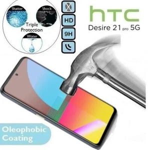 100% Genuine Tempered Glass Screen Protector H T C 2021 For HTC Desire 21 Pro 5G - Picture 1 of 2