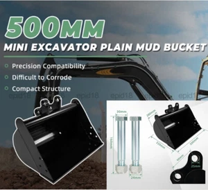 500mm Mini Excavator Bucket No Teeth Machinery Mini Excavator Attachments - Picture 1 of 16