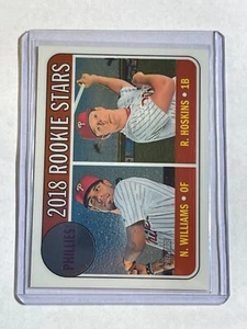 2018 Topps Heritage Chrome SP #ed /999 - Rookie Stars Rhys Hoskins #206 RC - Foto 1 di 2