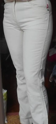 Pantalon jean velours LEVIS 565 W28 blanc cassé modèle original pr 38 état neuf  - Photo 1/4