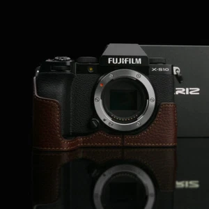 GARIZ HALF CASE MARRONE - CUSTODIA per Fujifilm X-S10 - Foto 1 di 7