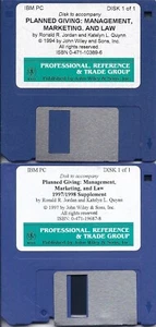 Vintage Software Floppy Disks - IBM PC Planned Giving Management Marketing Law - Bild 1 von 1