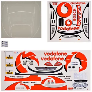 Foglio decorativo 1:10 Mercedes Benz CLK Vodafone DTM 2002 adesivo Carson 69074 - Foto 1 di 3