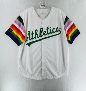 Nueva camiseta 2024 MLB Oakland A's Athletics 2024 LGBTQ Pride talla para hombre XL 6/8 SGA - Imagen 1 de 10