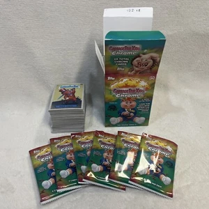 GARBAGE PAIL KIDS CHROME 5 SET BASE COMPLETO 100 CARTE + SCATOLA + 6 INVOLUCRI!! - Foto 1 di 5