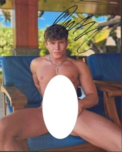 MODELO GAY ADULTO DRAKE 8x10 FOTO FIRMA DESNUDO - Imagen 1 de 1