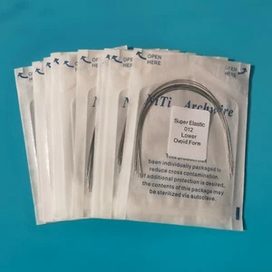 10 Packs Orthodontic Dental Super Elastic Niti Arch Wire Round Ovoid Form Tooth - Picture 1 of 5