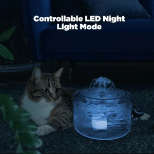 2.3L Large Capacity Automatic Pet Fountain,with LED Light,Suitable for Cats,Dogs - Picture 1 of 10