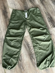 STEVE MADDEN NEW Drawstring Pull On Parachute Pants Olive size Medium - Picture 1 of 13